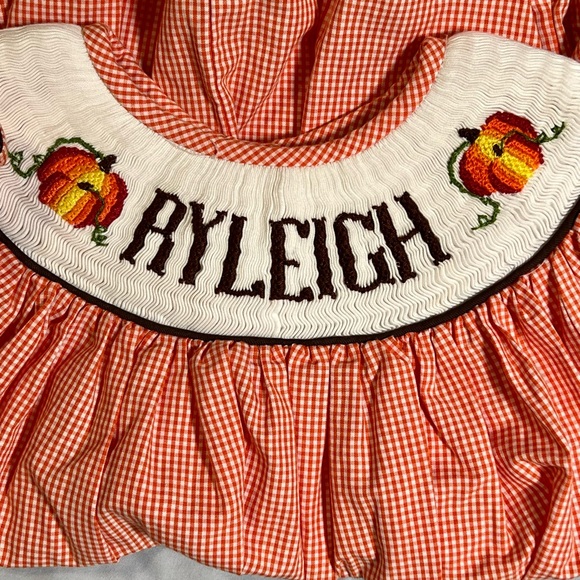 Smocked RYLEIGH Fall Bubble! - Picture 2 of 4